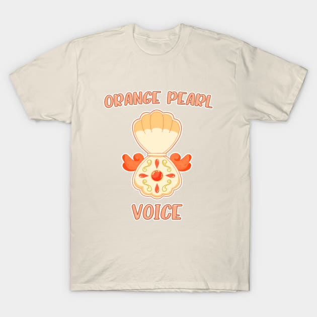 Orange Pearl Voice T-Shirt by Kiroiharu